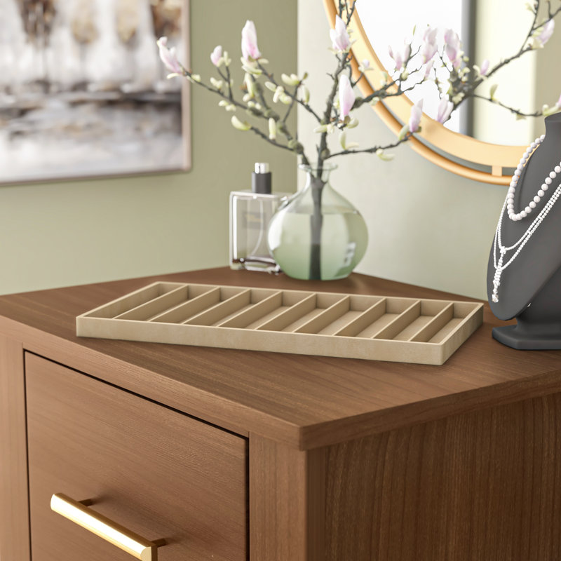 Charlton Home® Necklace Jewelry Organizer Tray & Reviews Wayfair